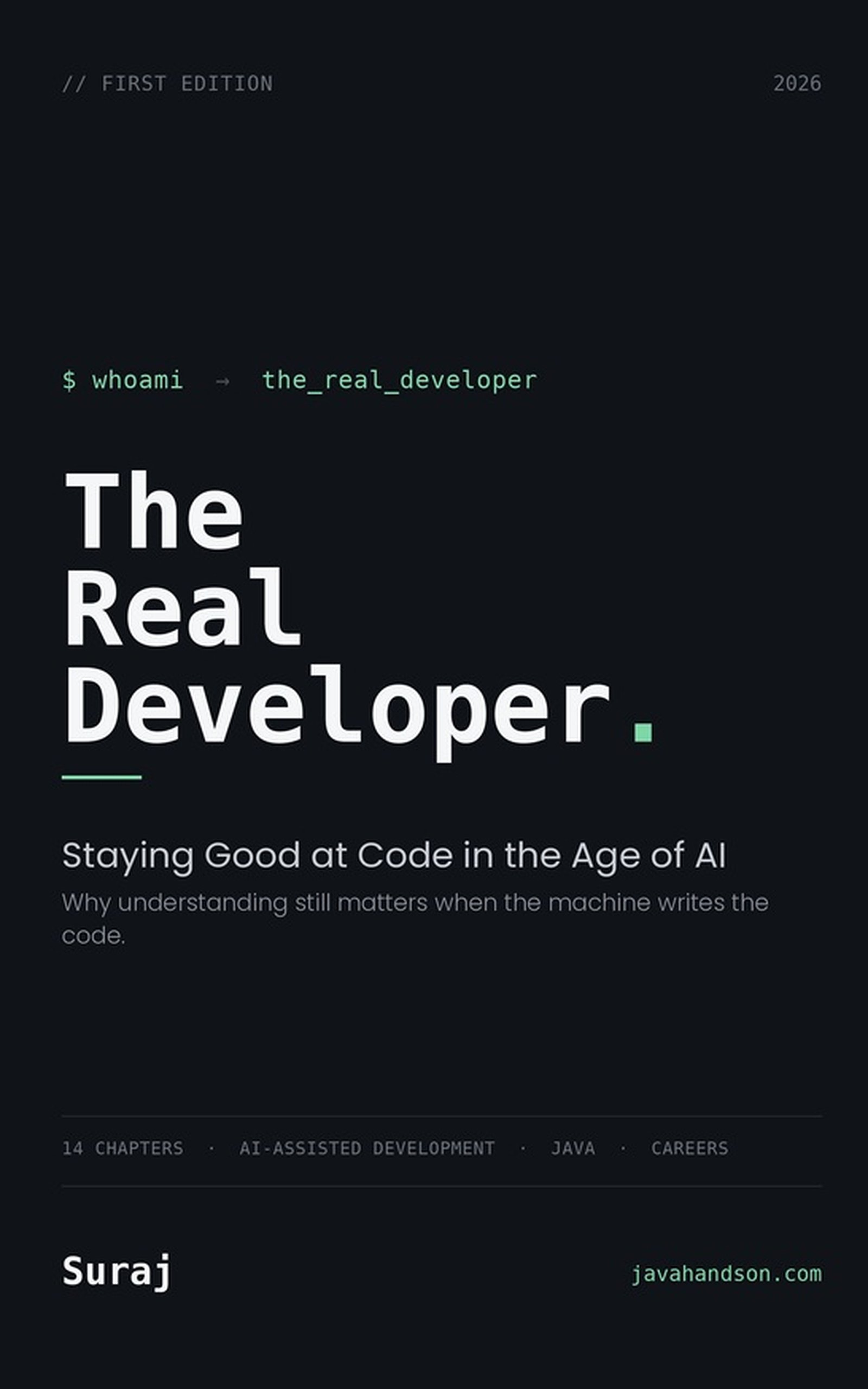 The Real Developer — Staying Good at Code in the Age of AI — book cover
